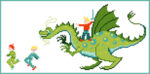 Enfants et dragon