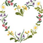 Coeur fleurs des champs coucou