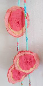 Sautoir Poppy corail