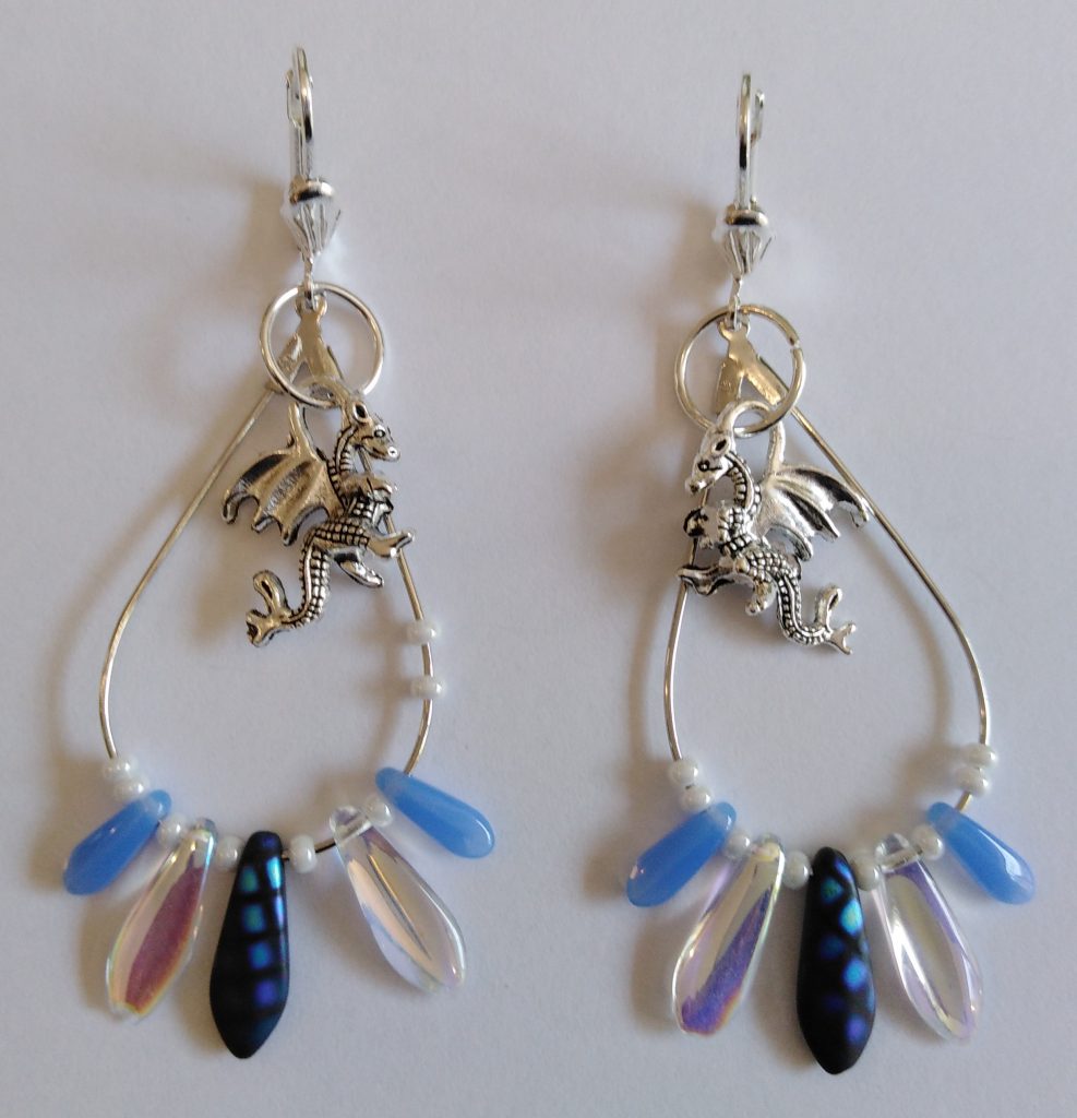 Boucles d'oreille "Larmes de dragon"